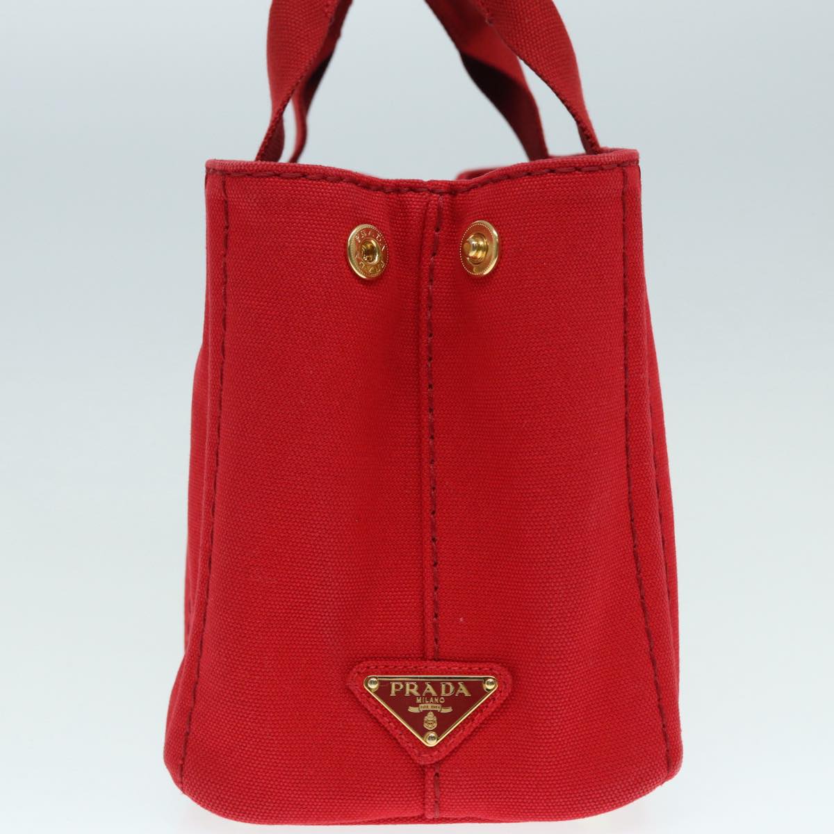 Prada Canapa, Red, Canvas, handbag