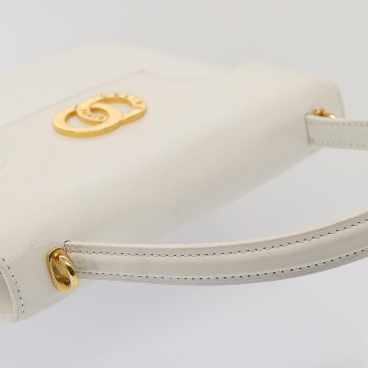 Céline -, White, Leather, handbag