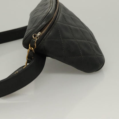 Chanel Vintage, Black, Leather, shoulder