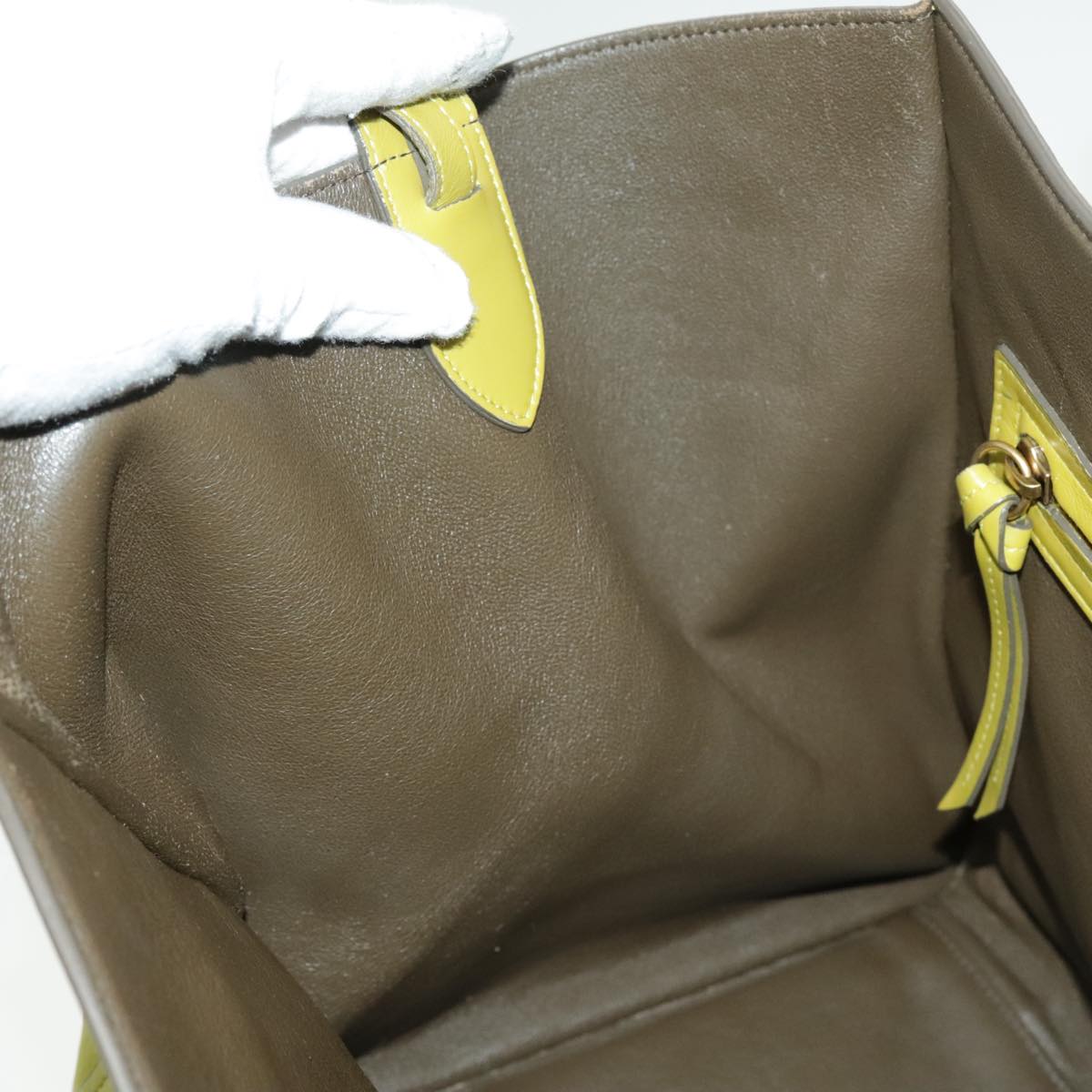 Céline Luggage, Green, Leather, handbag