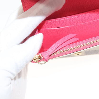 Louis Vuitton Rosalie, White, Canvas, wallet