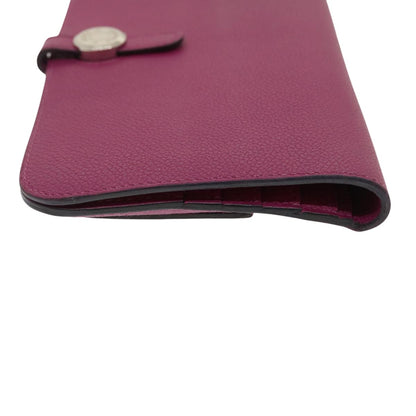 Hermès Dogon, Red, Leather, wallet