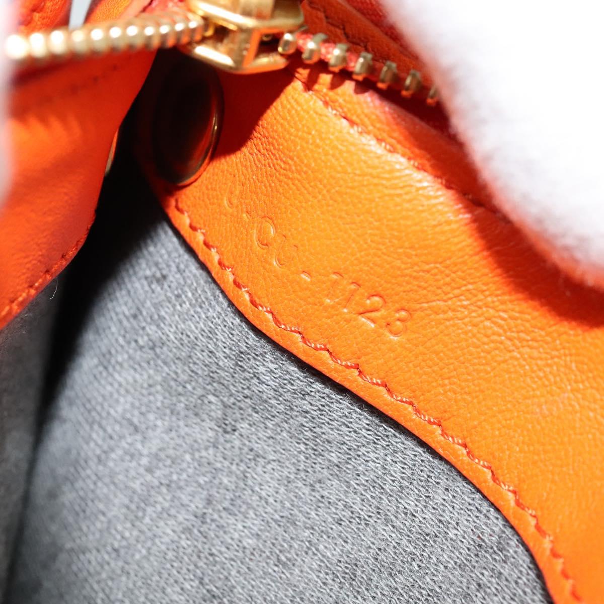 Céline Trio, Orange, Leather, shoulder