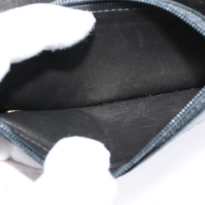 Chanel Wallet On Chain, Black, Leather, wallet
