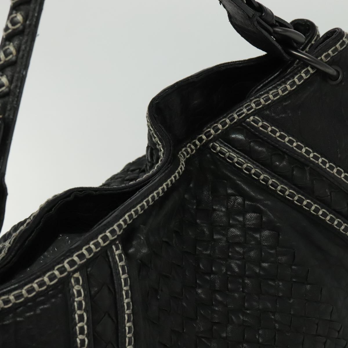 Bottega Veneta, Black, Leather, tote