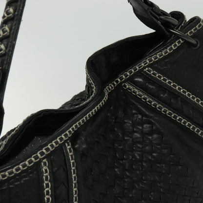Bottega Veneta, Black, Leather, tote