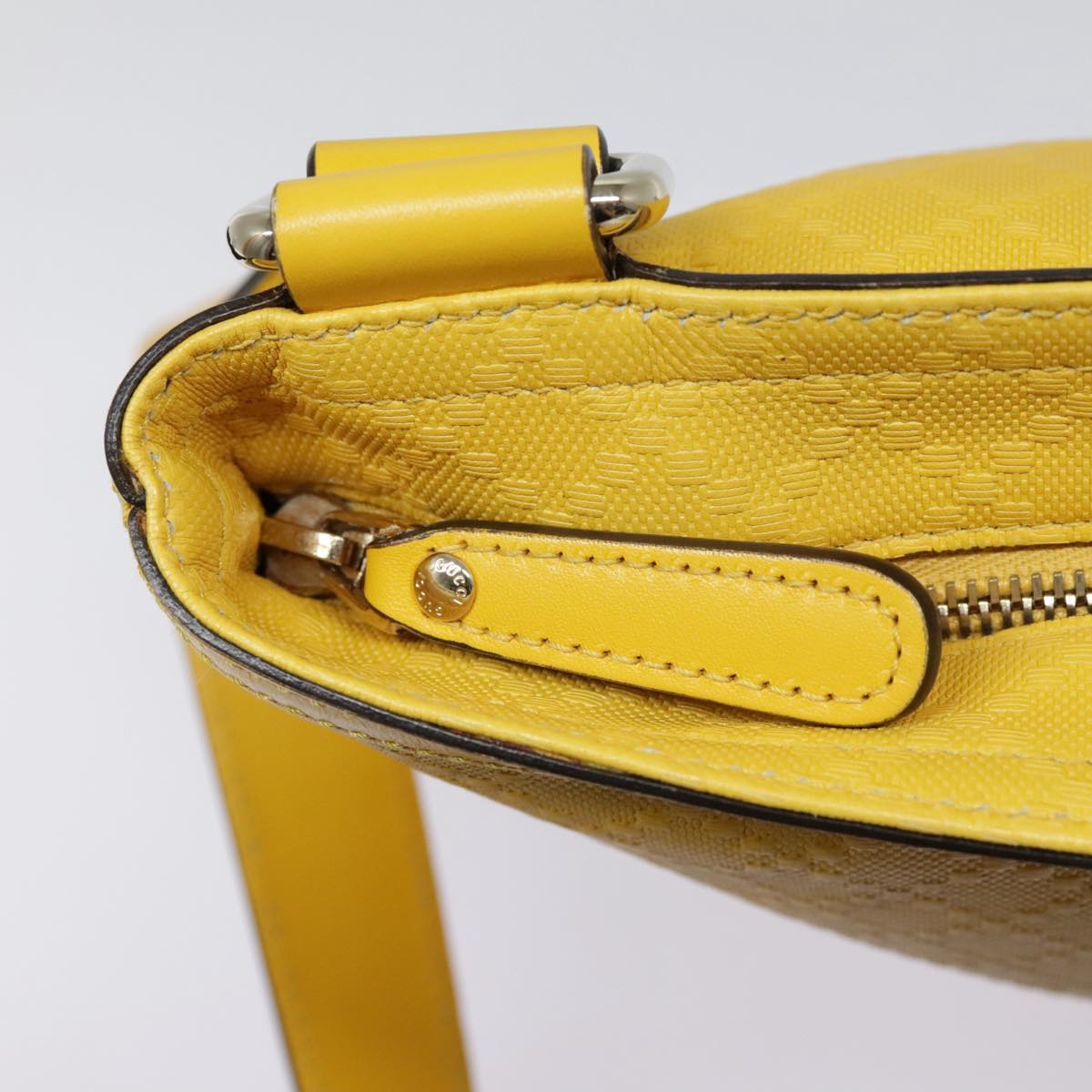 Gucci Diamantissima, Yellow, Leather, shoulder