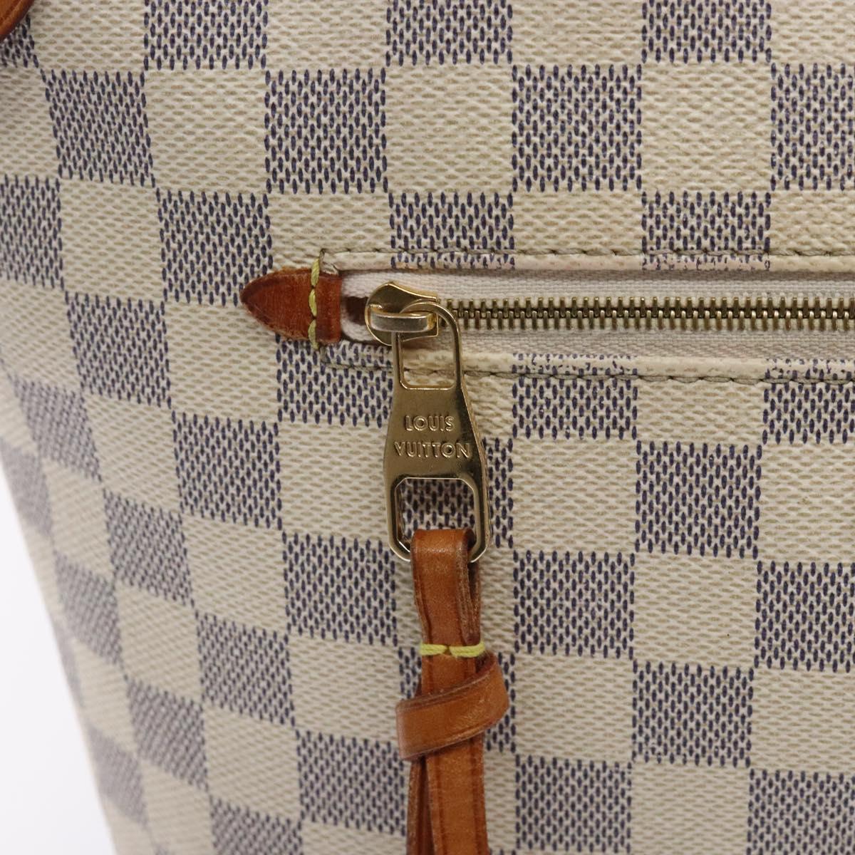 Louis Vuitton Lena PM, White, Canvas, shoulder