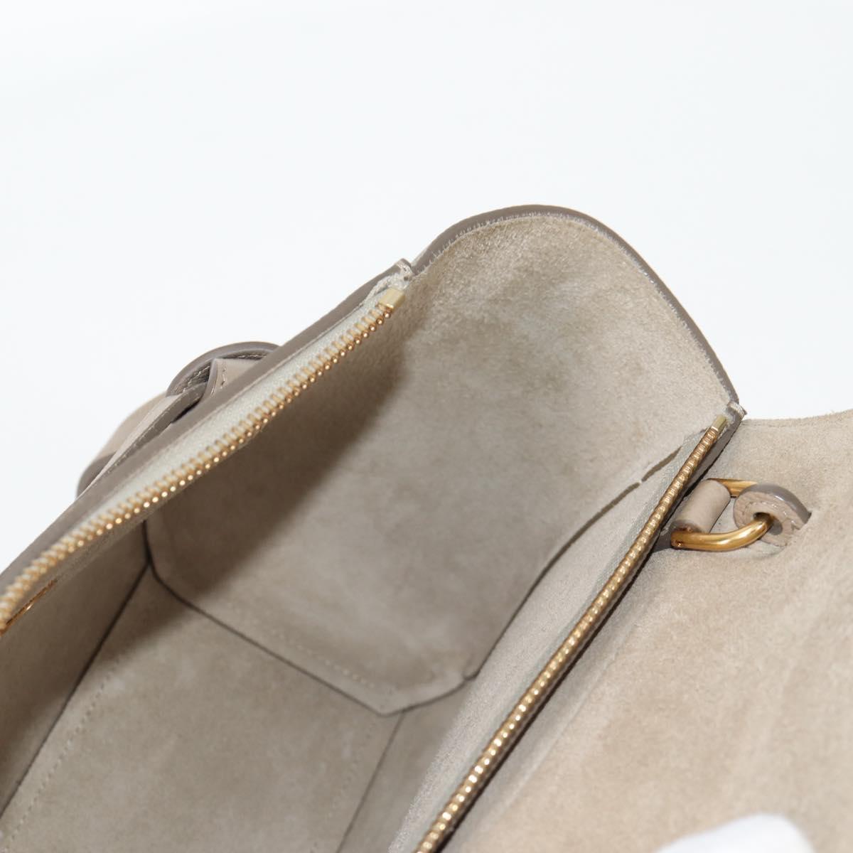 Céline Belt, Beige, Leather, handbag