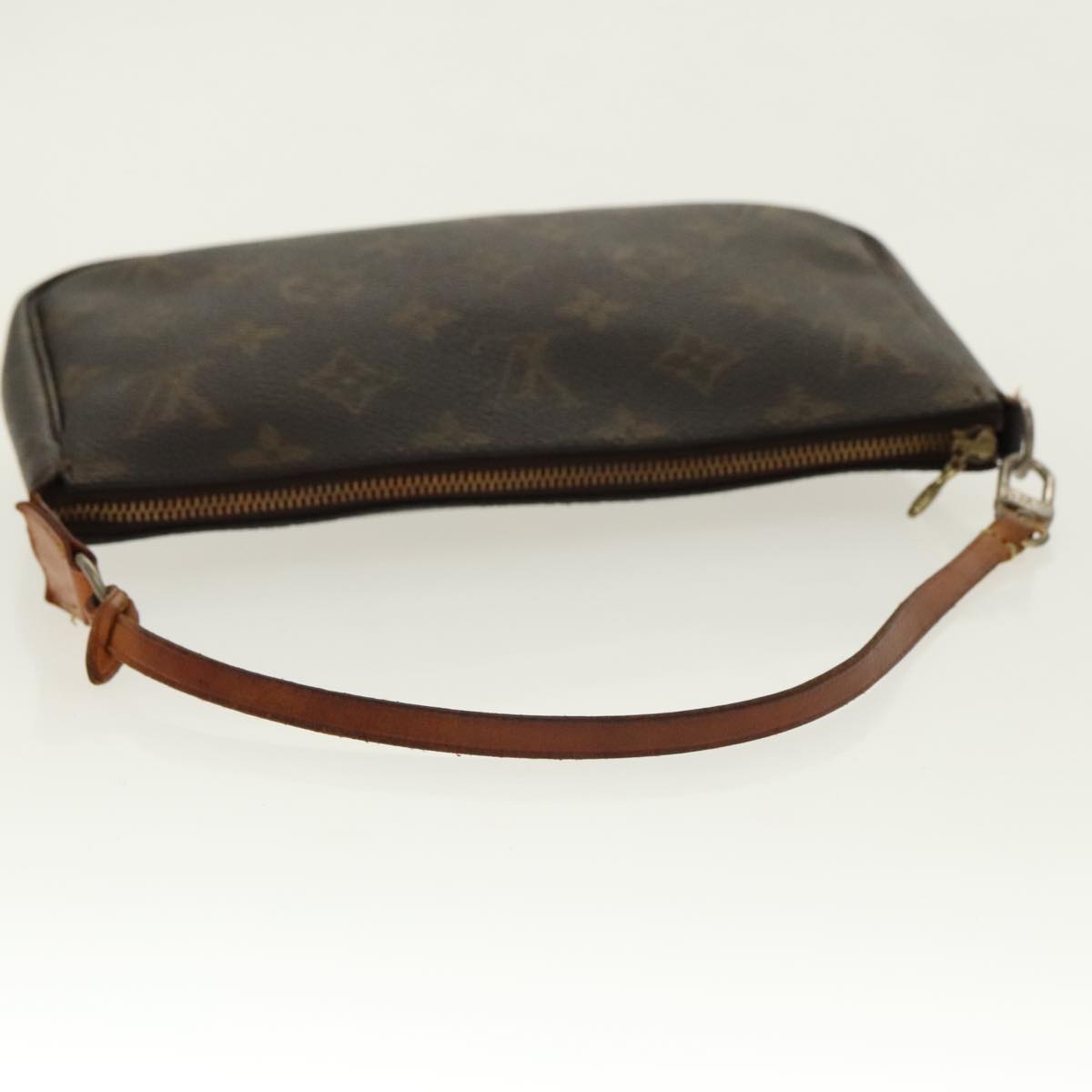 Louis Vuitton Pochette Accessoire, Brown, Canvas, clutch