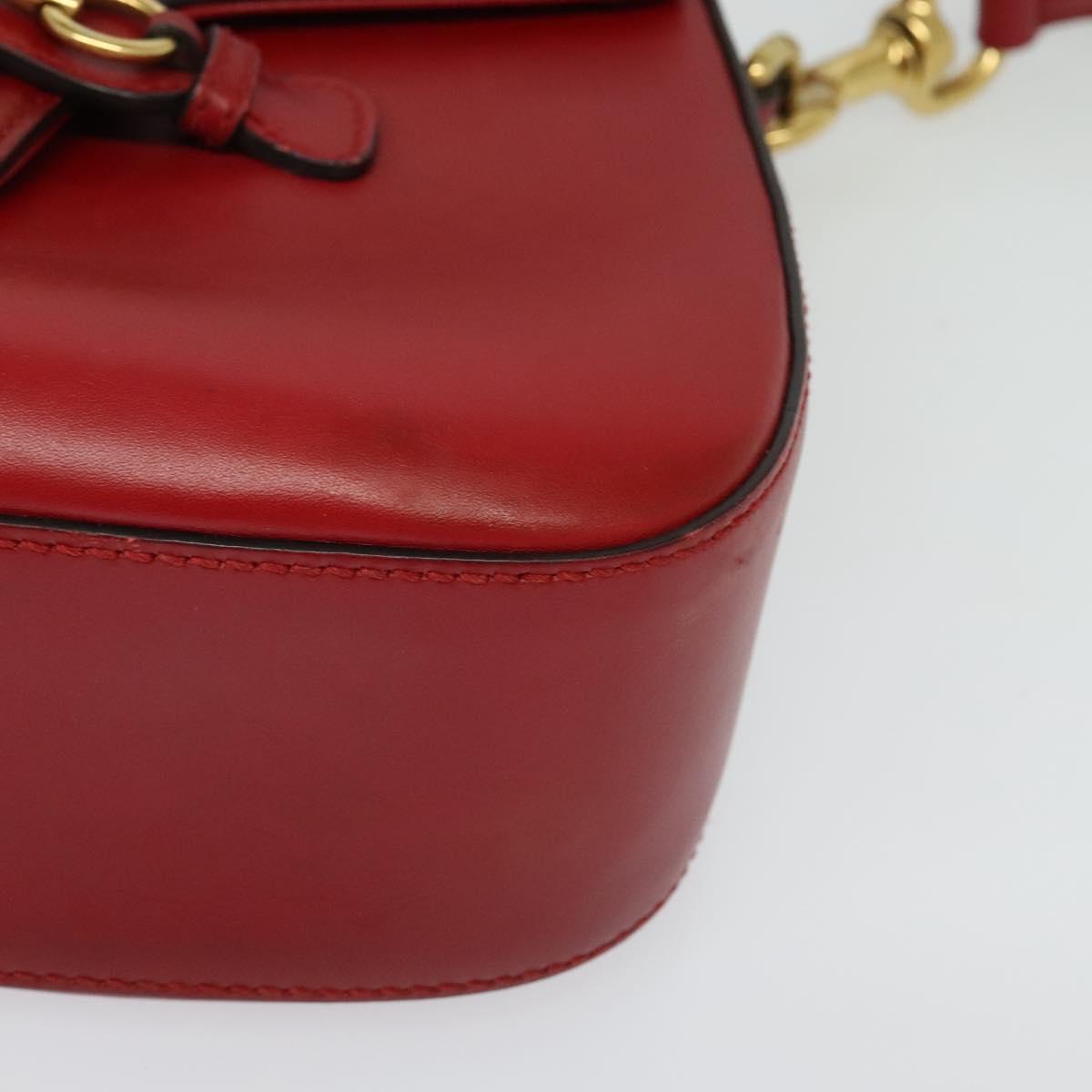 Gucci Lady Web, Red, Leather, shoulder