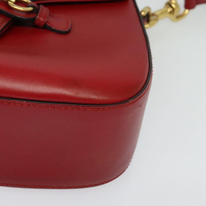 Gucci Lady Web, Red, Leather, shoulder