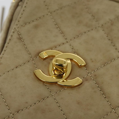 Chanel Camera, Beige, Leather, shoulder