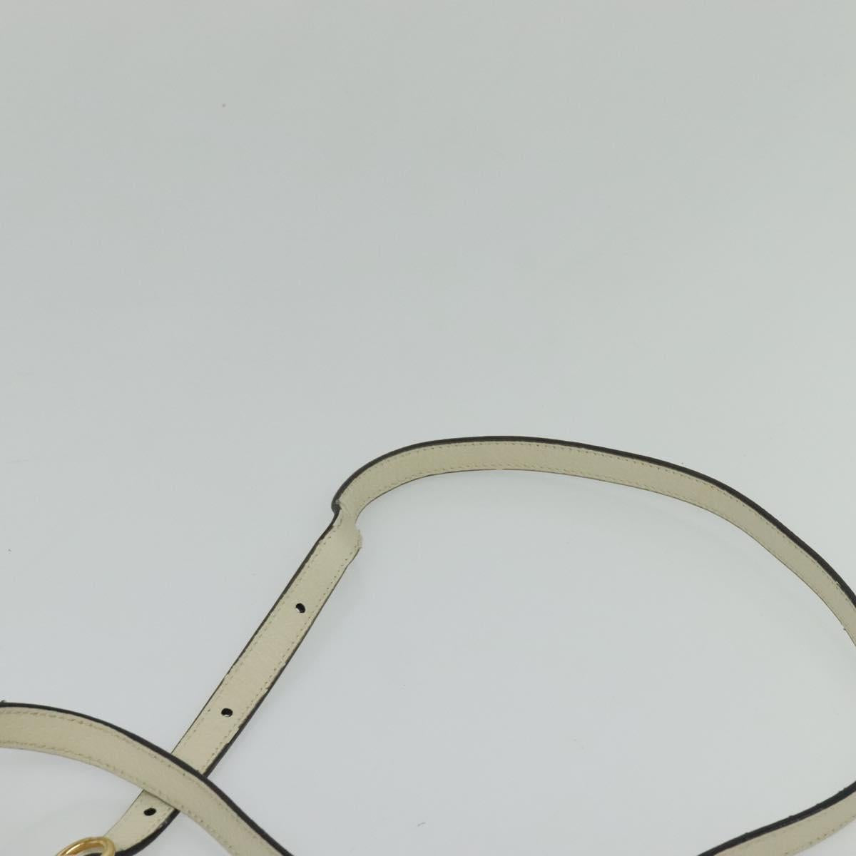 Gucci Ophidia, White, Leather, shoulder