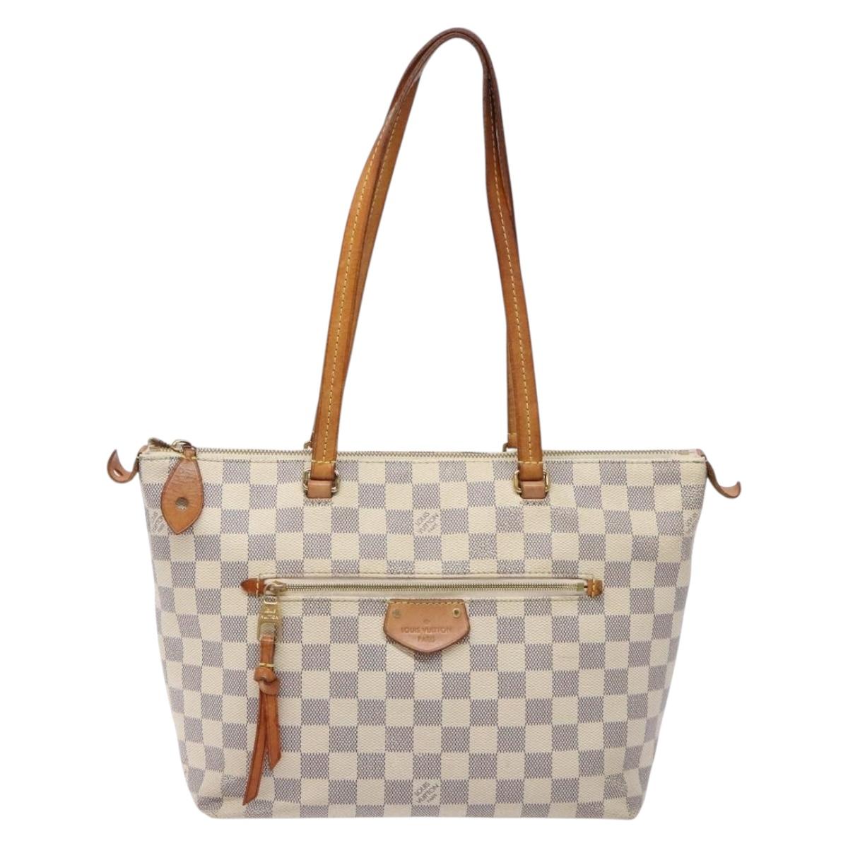 Louis Vuitton Lena PM, White, Canvas, shoulder