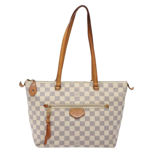 Louis Vuitton Lena PM, White, Canvas, shoulder