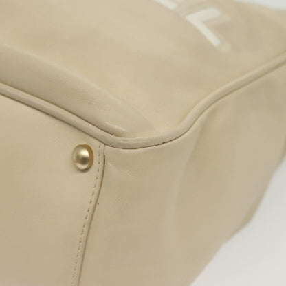 Chanel Camellia, Beige, Leather, shoulder