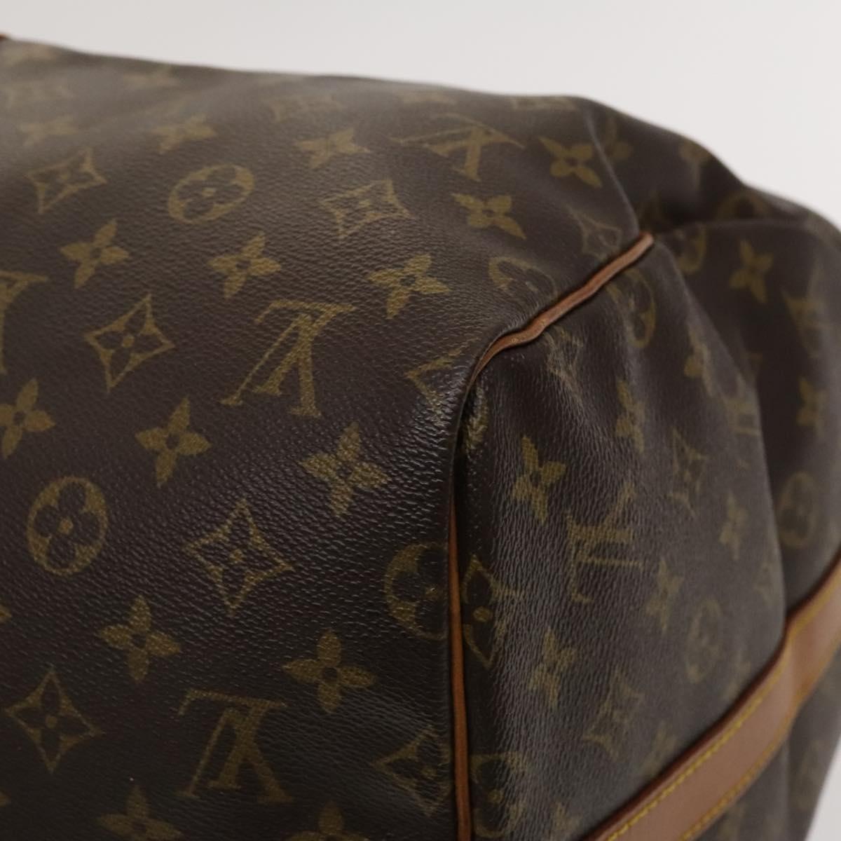 Louis Vuitton Keepall Bandoulière 55, Brown, Canvas, travel