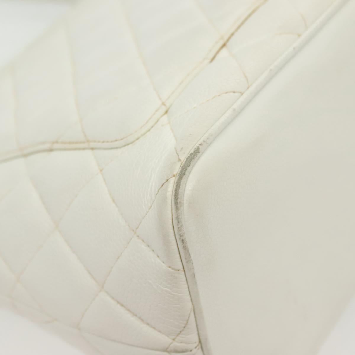 Chanel Medaillon, White, Leather, tote