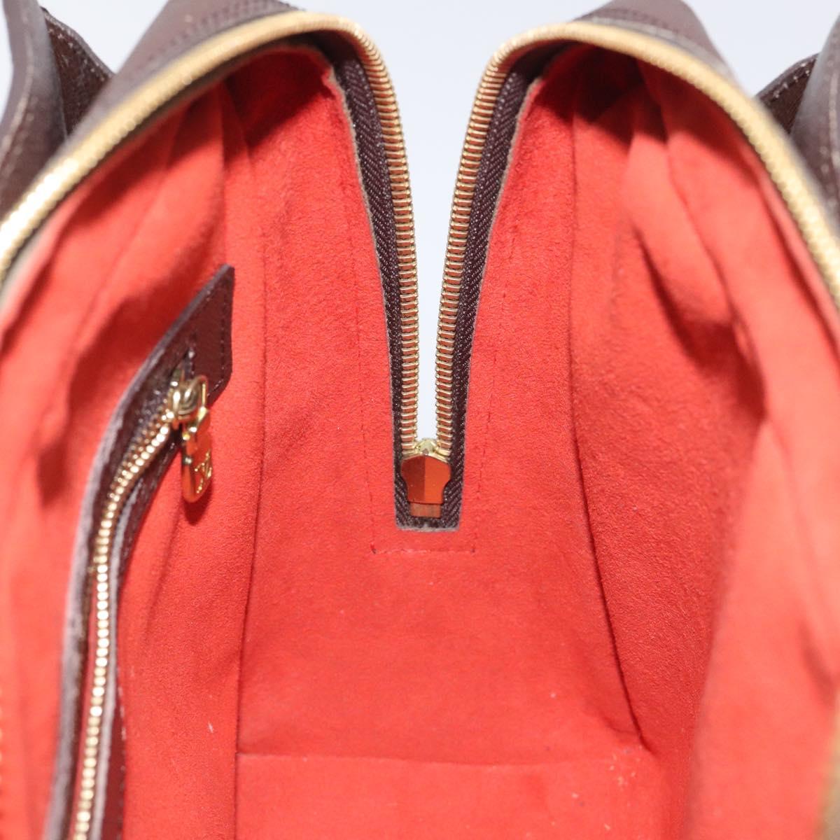 Louis Vuitton Triana, Brown, Canvas, handbag