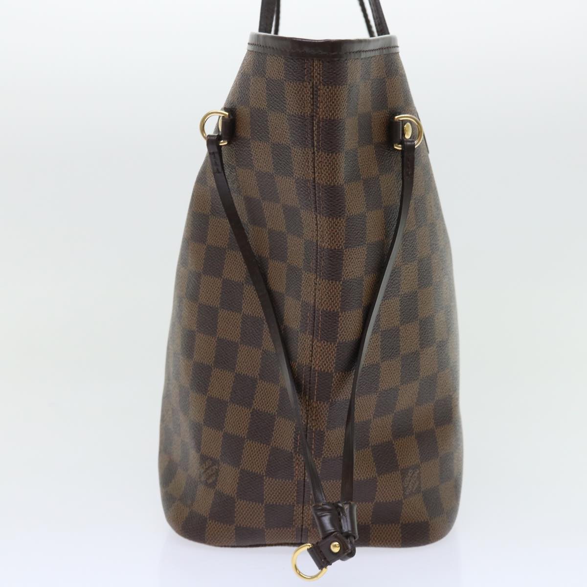 Louis Vuitton Neverfull MM, Brown, Canvas, tote