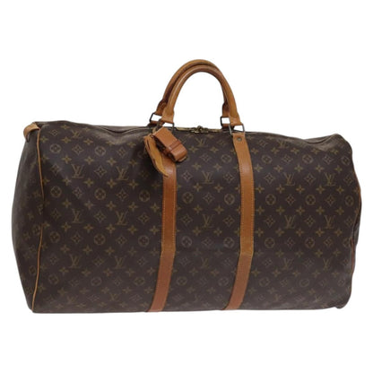 Louis Vuitton Keepall 60, Brown, Canvas, travel