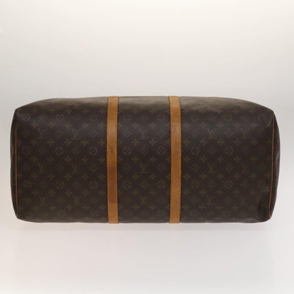 Louis Vuitton Keepall 60, Brown, Canvas, travel