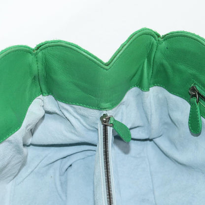 Bottega Veneta Intrecciato, Green, Leather, handbag