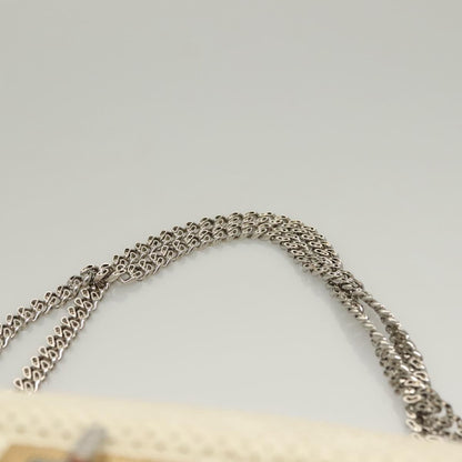 "Chanel 2,55", White, Leather, shoulder