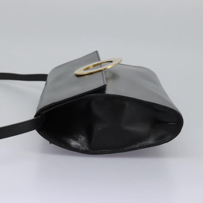 Céline Logo du cercle, Black, Leather, shoulder
