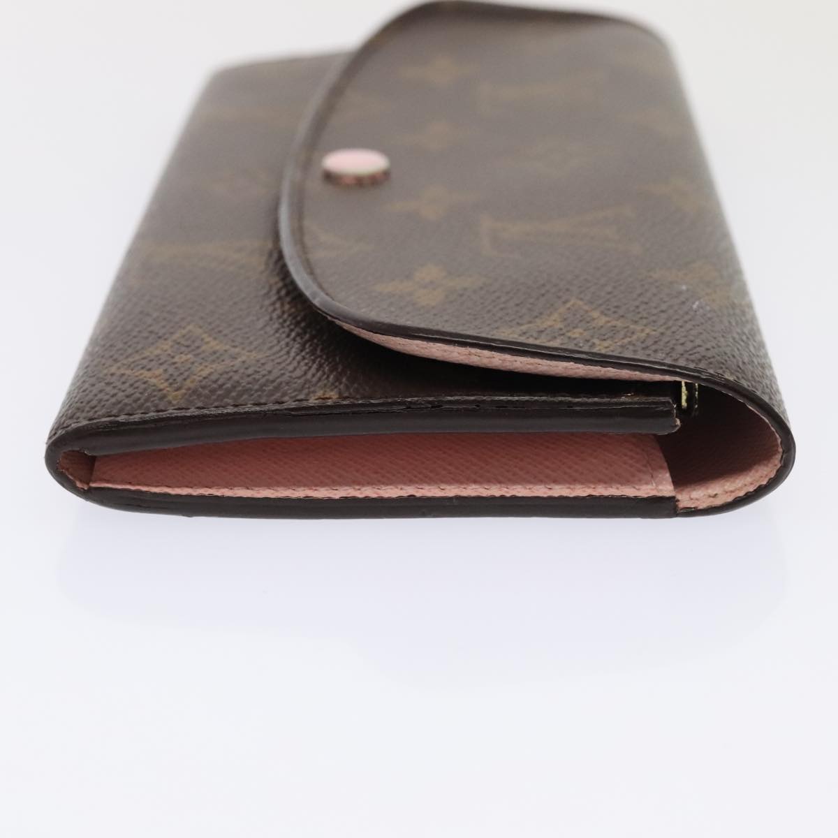 Louis Vuitton Emilie, Brown, Canvas, wallet