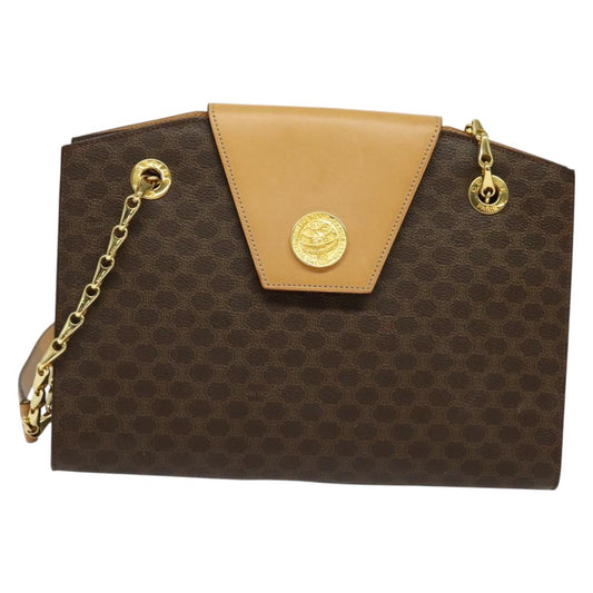 Céline Macadam, Brown, Canvas, shoulder