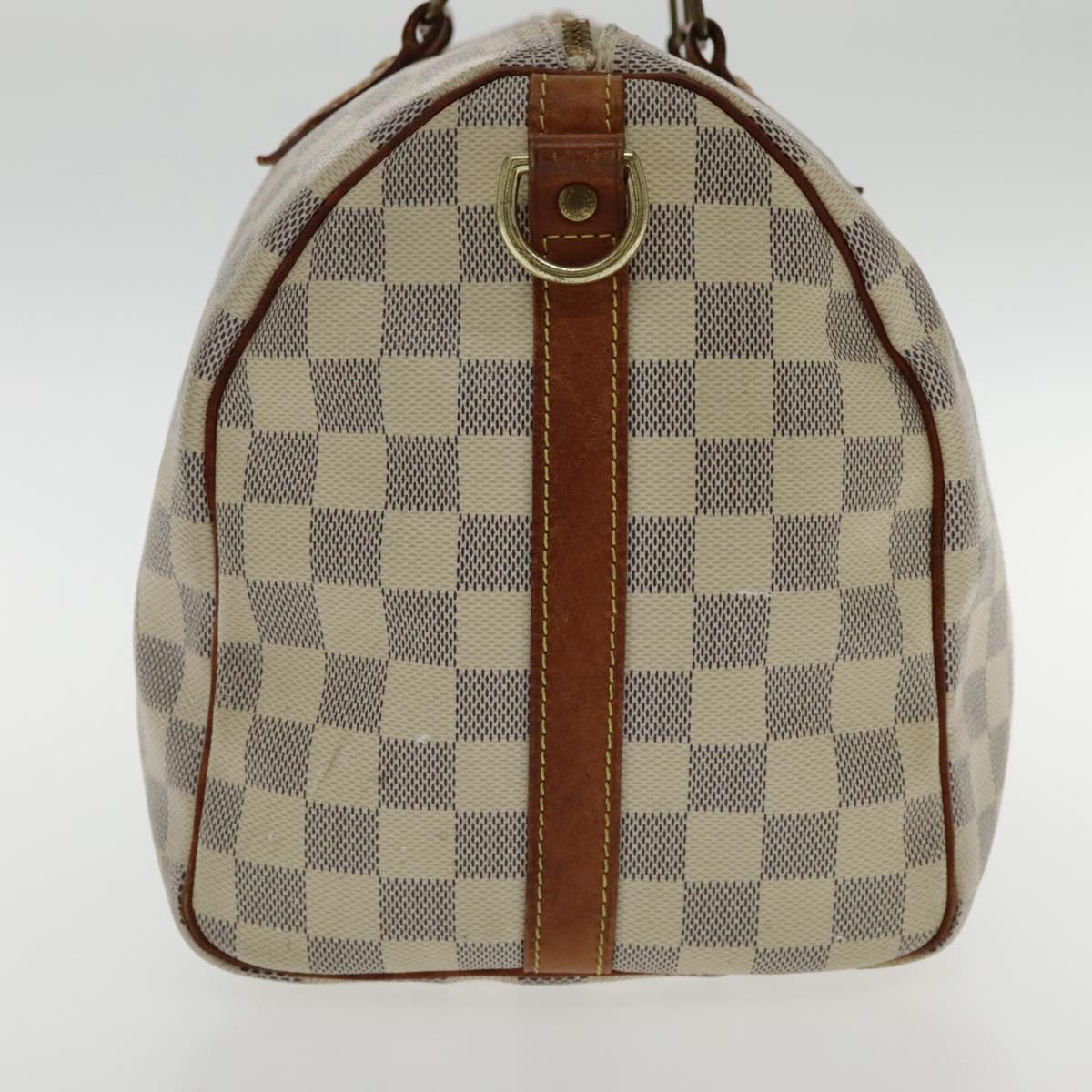 Louis Vuitton Speedy 30, White, Canvas, handbag