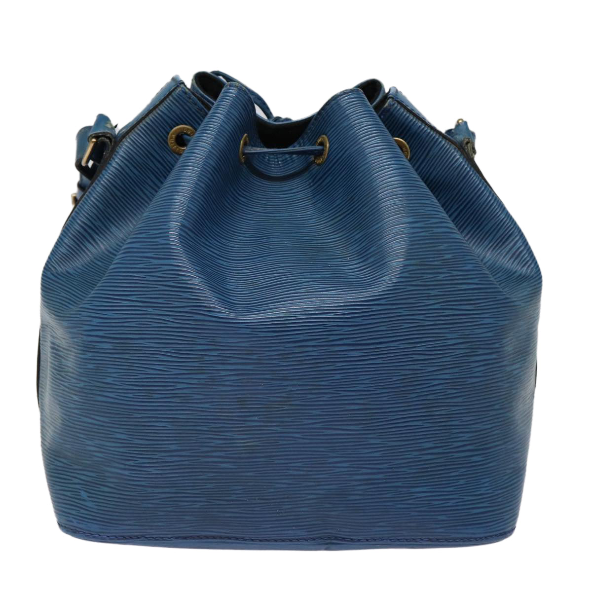 Louis Vuitton Noé, Blue, Leather, shoulder