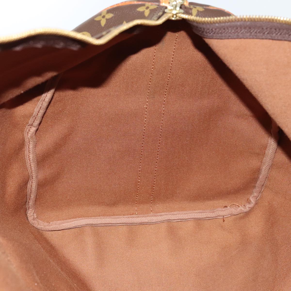 Louis Vuitton Keepall Bandoulière 60, Brown, Canvas, travel