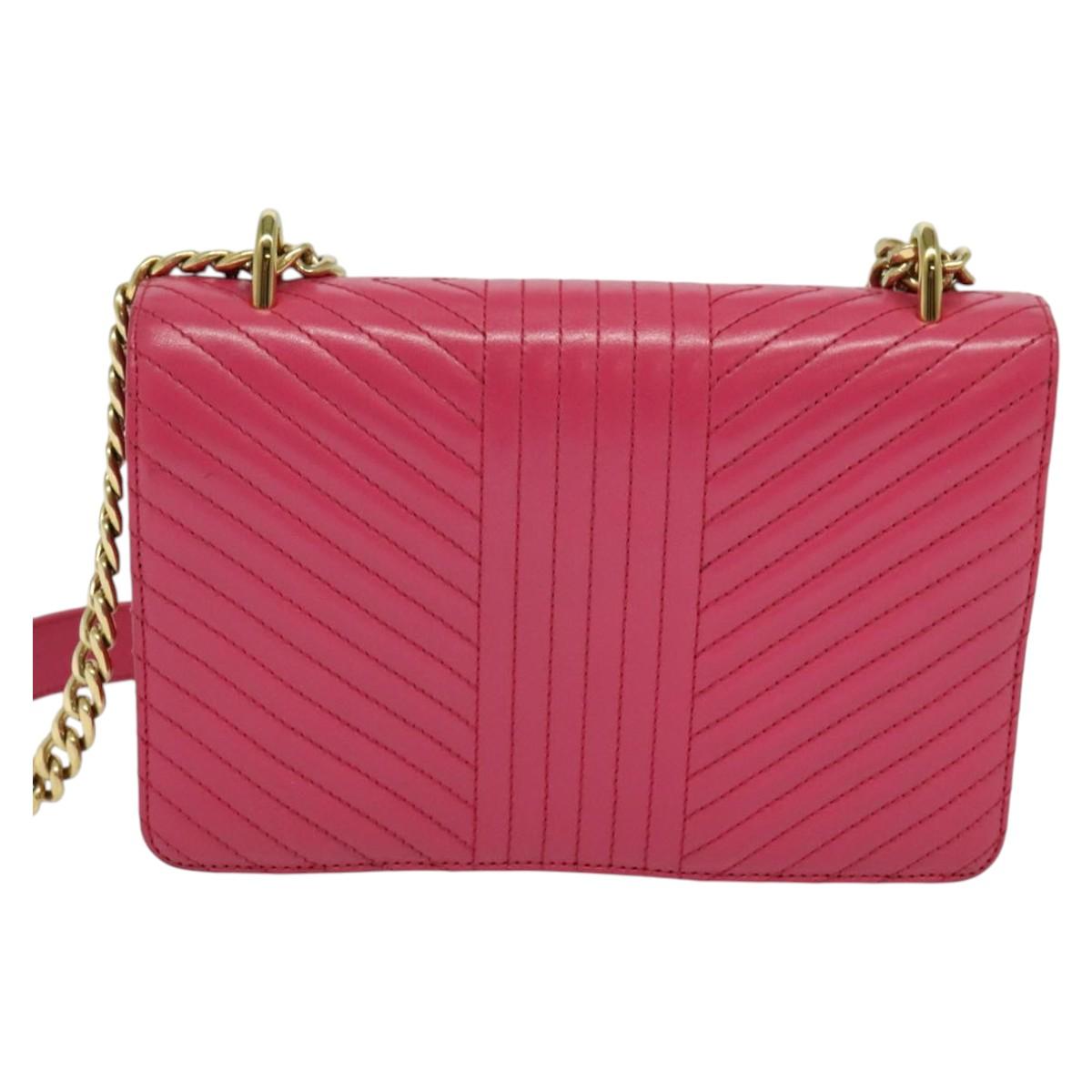 Prada Turnlock, Pink, Leather, shoulder