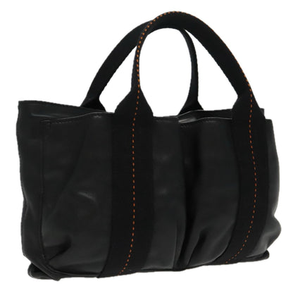 Hermès Caravan, Black, Leather, handbag