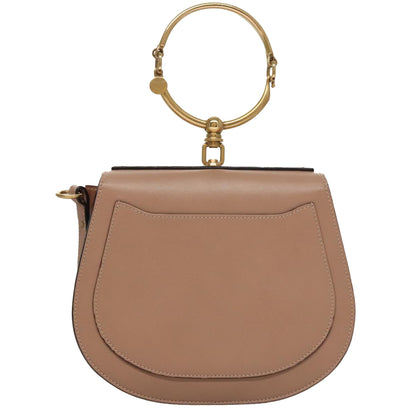 Chloé Nile, Beige, Leather, handbag