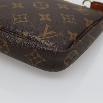 Louis Vuitton Pochette Accessoire, Brown, Canvas, clutch