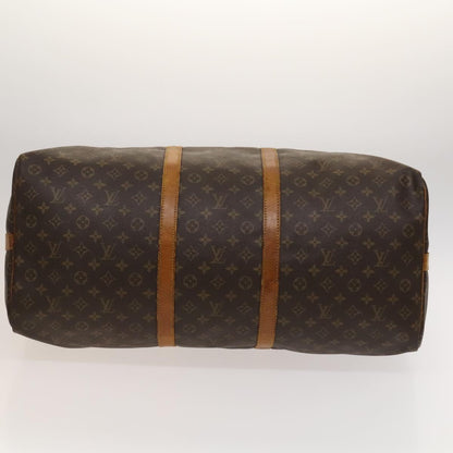 Louis Vuitton Keepall Bandoulière 60, Brown, Canvas, travel
