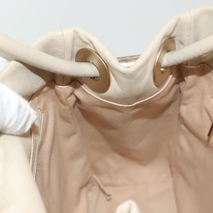 Chanel Camellia, Beige, Leather, shoulder