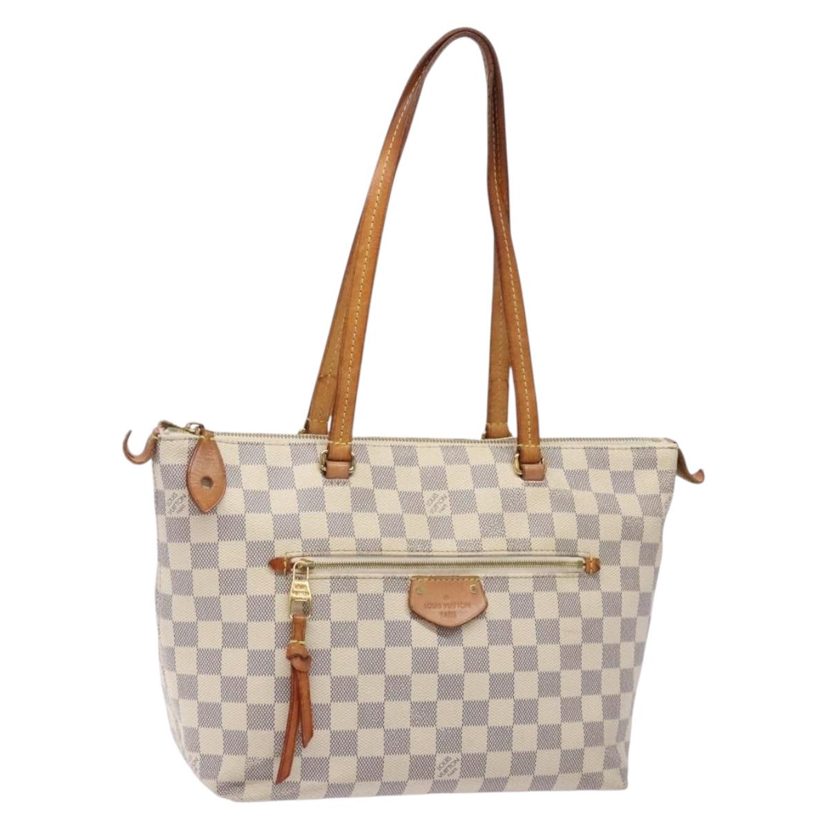 Louis Vuitton Lena PM, White, Canvas, shoulder