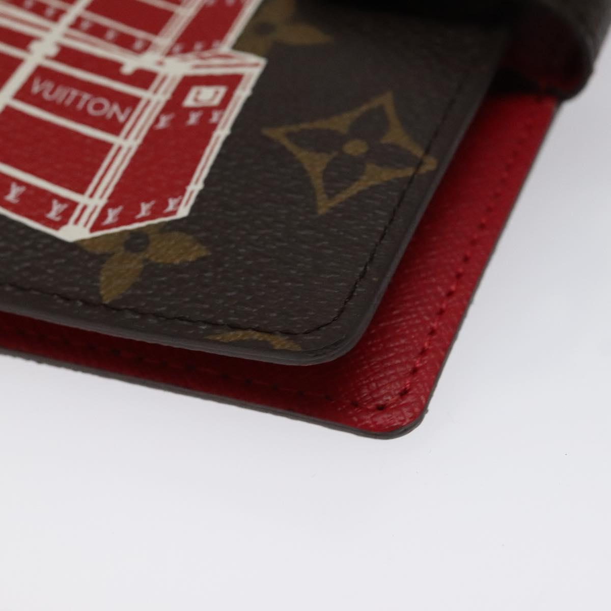 Louis Vuitton Agenda PM, Brown, Canvas, wallet