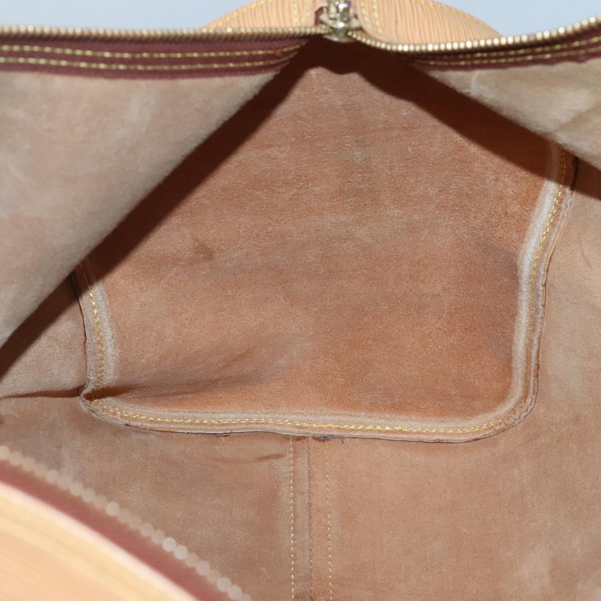 Louis Vuitton Keepall 50, Beige, Leather, travel