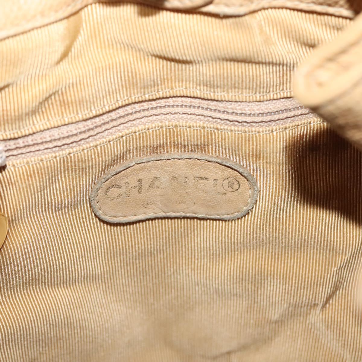 Chanel Vintage, Yellow, Leather, backpack