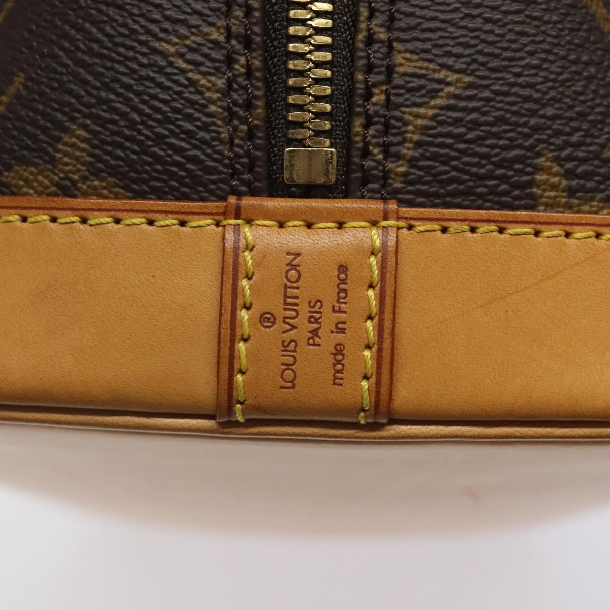 Louis Vuitton Alma, Brown, Canvas, handbag