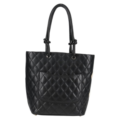 Chanel Cambon, Black, Leather, tote