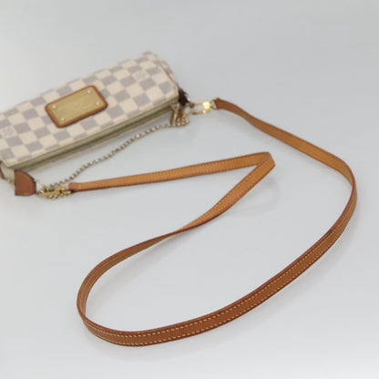 Louis Vuitton Eva, White, Canvas, shoulder