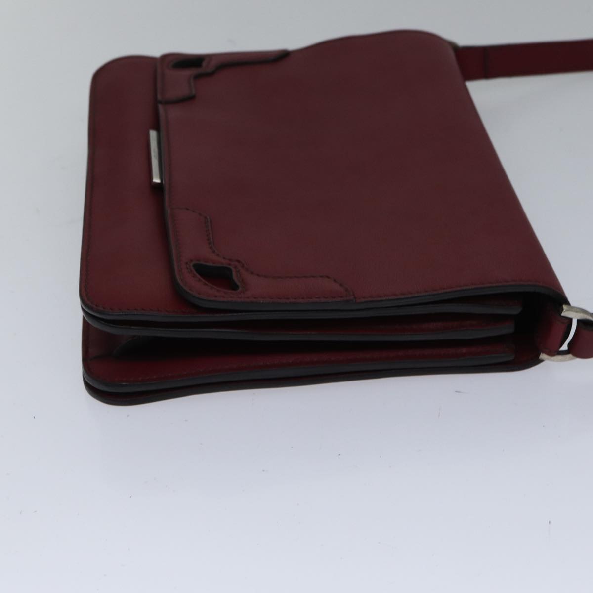 Cartier, Burgundy, Leather, shoulder