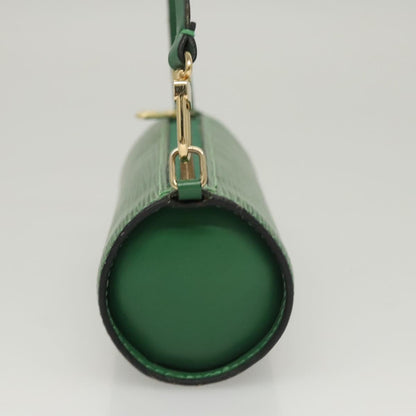 Louis Vuitton Soufflot, Green, Leather, handbag